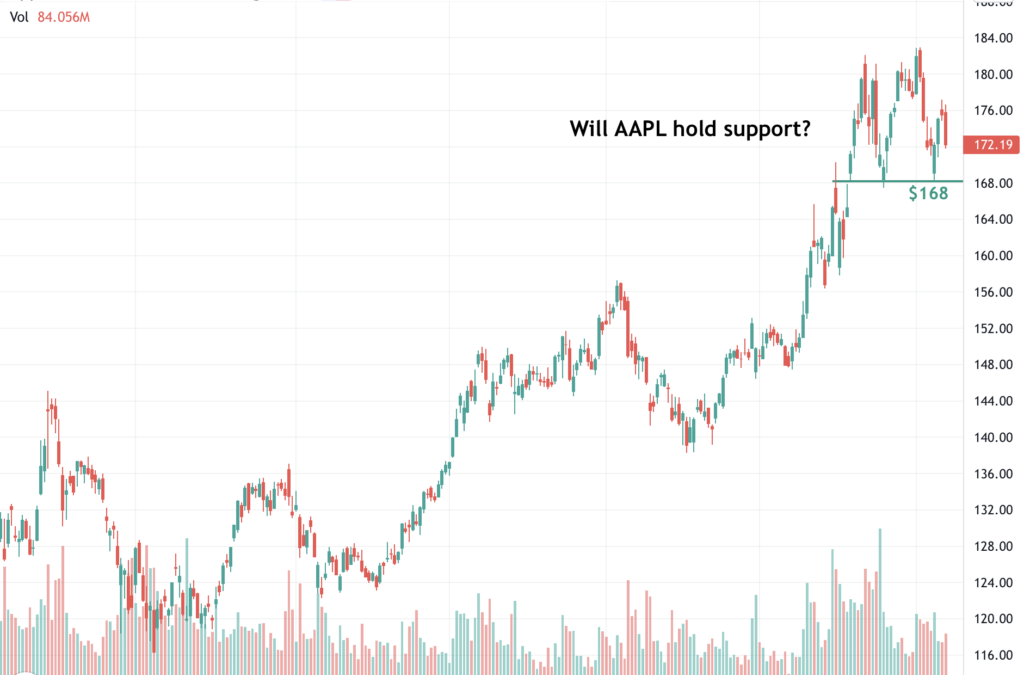 Will Apple, Inc. (AAPL) hold support?